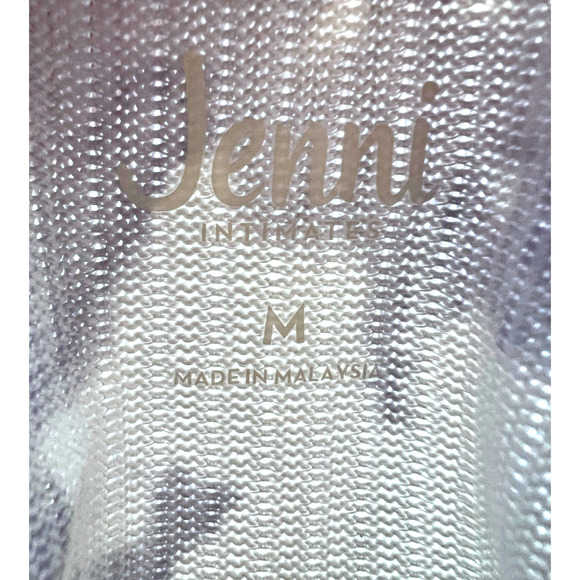 JENNI WOMENS SIZE MEDIUM RIBBED CHEMISE NIGHTGOWN PASTEL TIE DYE PURPLE WHITE - Picture 3 of 10